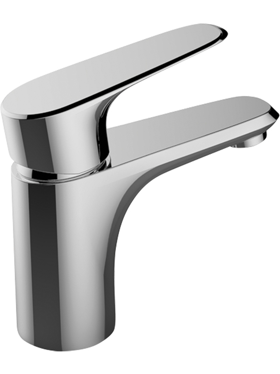 Laveo Rondo rubinetto per lavabo verticale cromo BLX022D