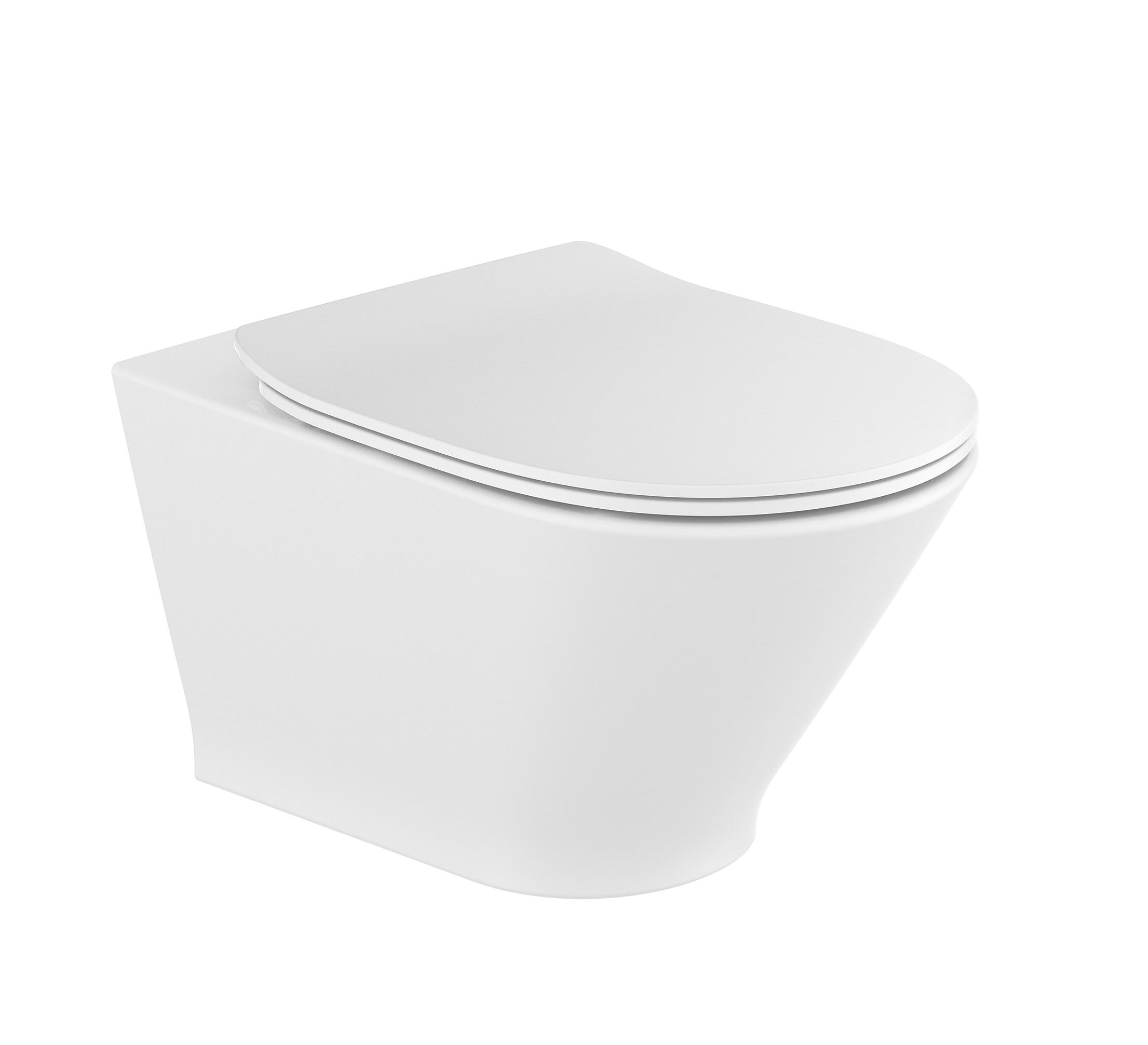 Roca Gap Round vaso wc con copriwater a discesa lenta sospeso senza brida bianco A34H0N8000