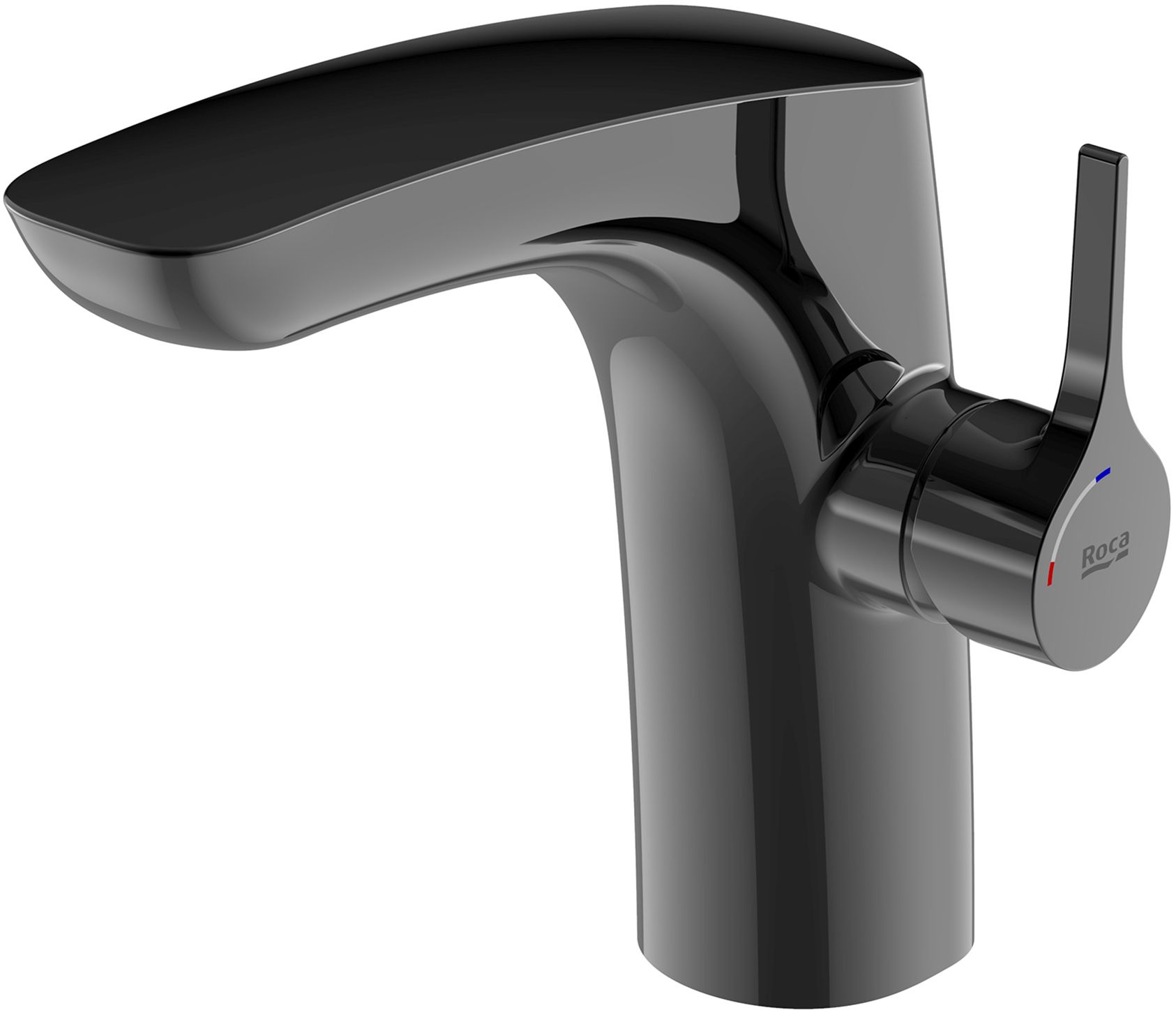 Roca Insignia Black rubinetto per lavabo verticale nero A5A3B3ACN0