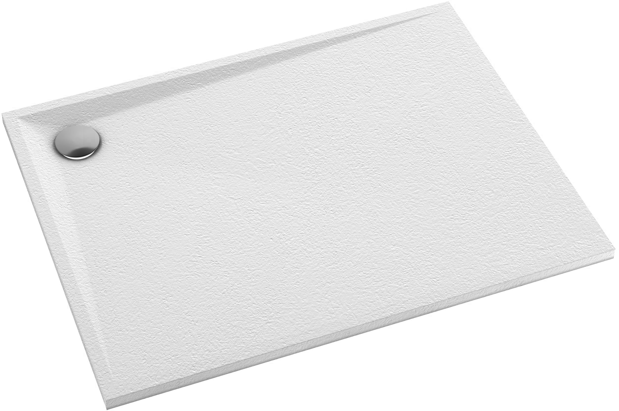 Omnires Stone piatto doccia rettangolare 120x90 cm bianco STONE90/120BM