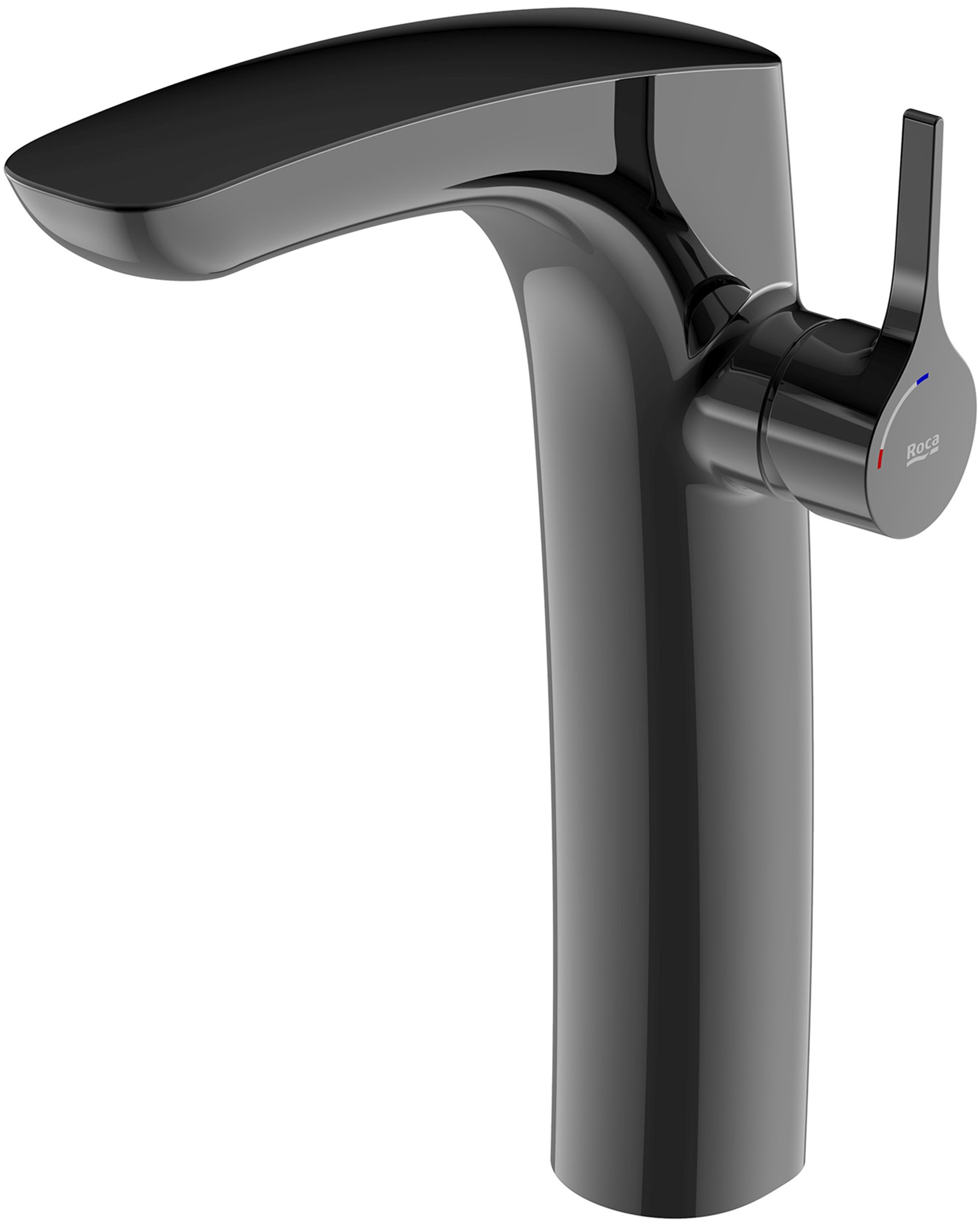 Roca Insignia Black rubinetto per lavabo verticale nero A5A3C3ACN0