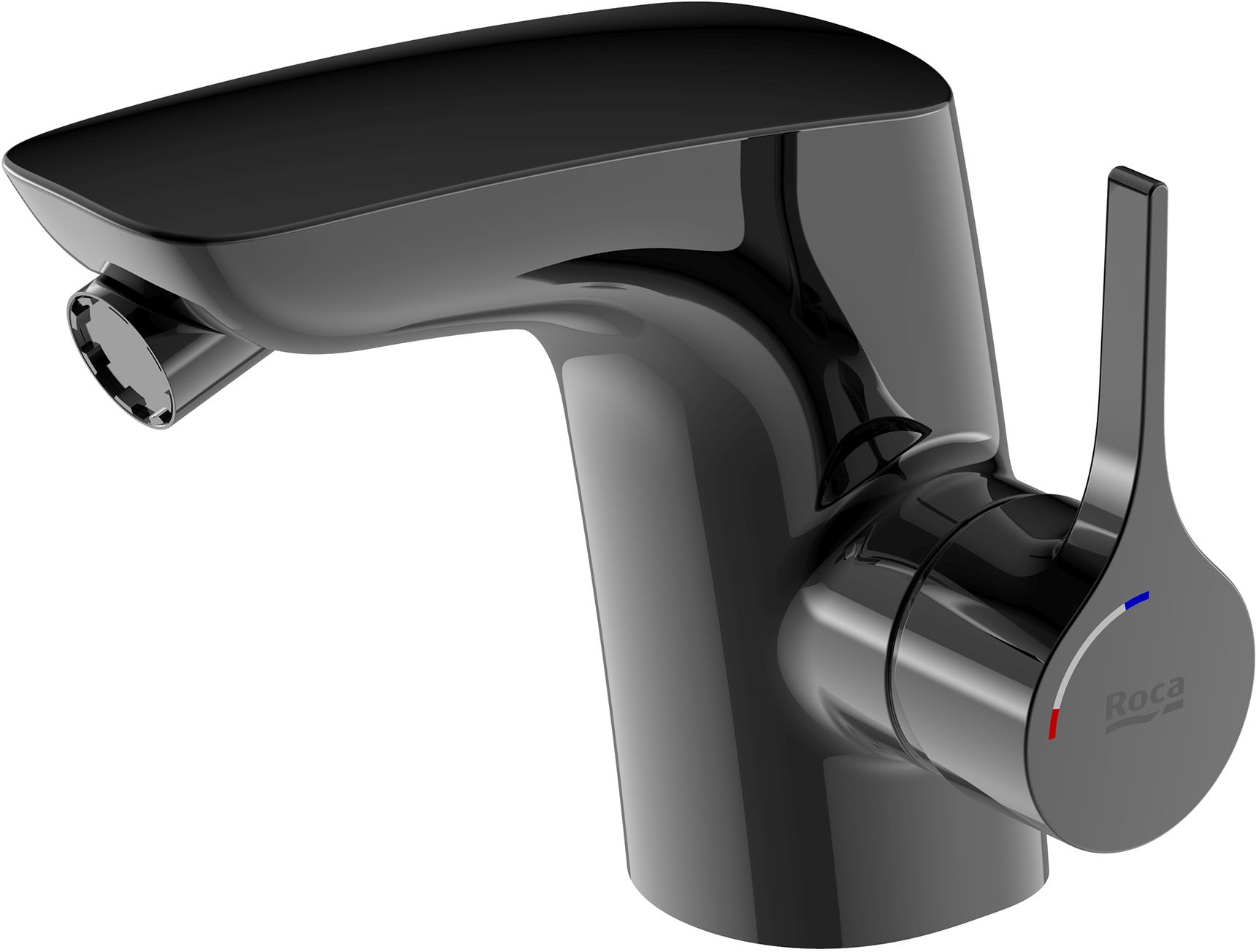 Roca Insignia Black rubinetto per bidet verticale nero A5A6A3ACN0
