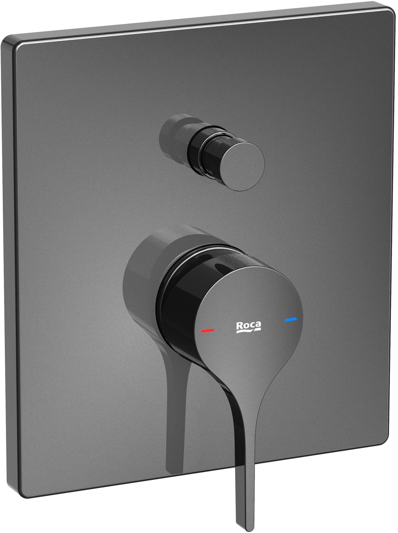 Roca Insignia Black rubinetto per vasca e doccia da incasso nero A5A0B3ACN0