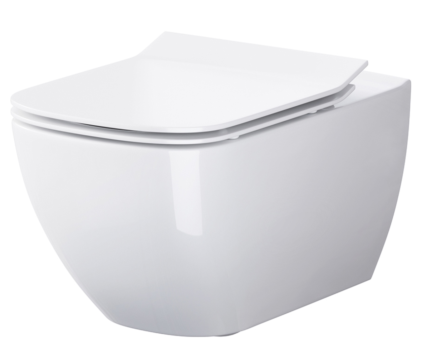 Cersanit Virgo set vaso wc con copriwater sospeso senza brida bianco S701-427