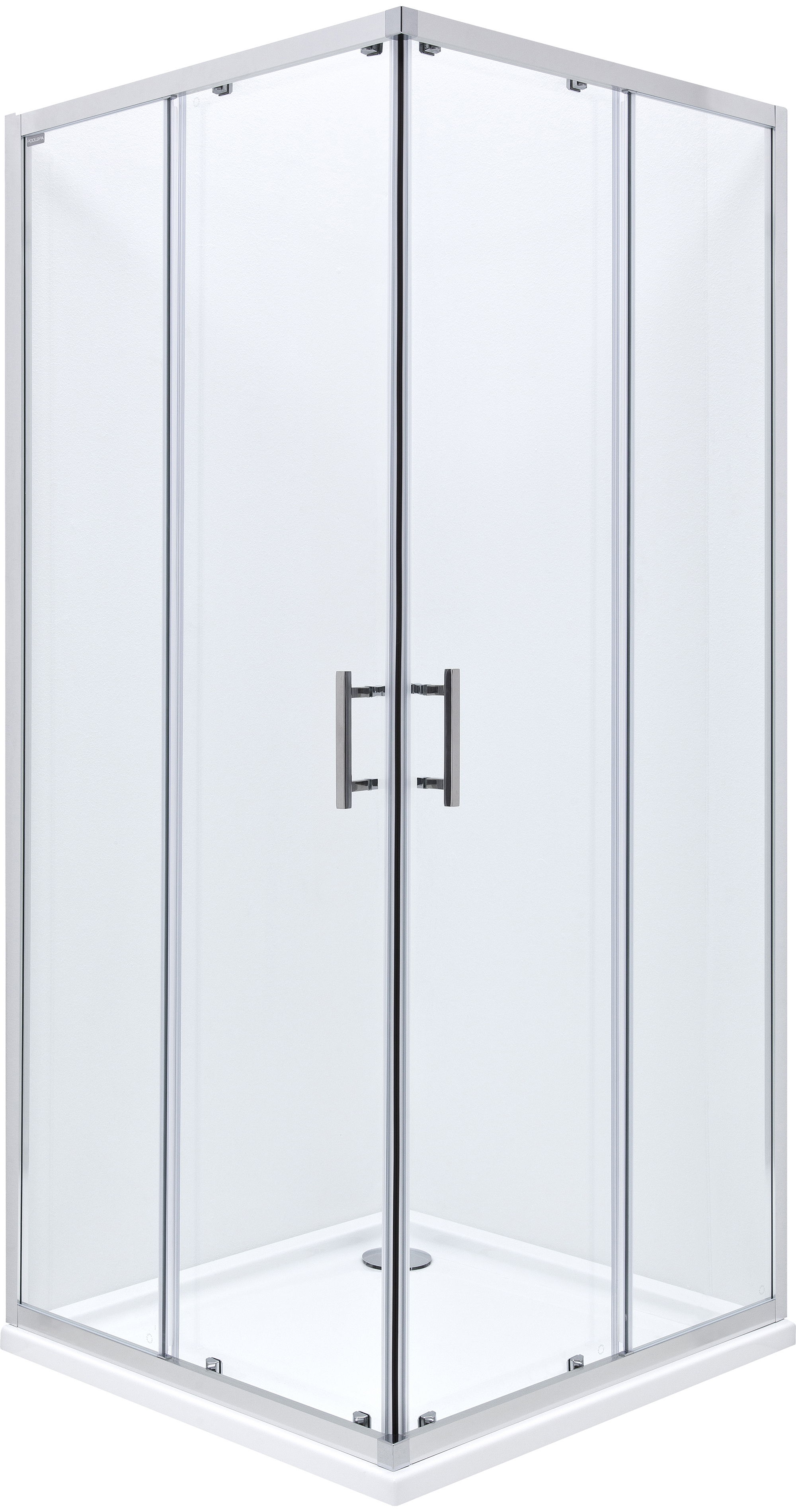 Roca Town-N Square box doccia 90x90 cm quadrato cromo lucida/vetro trasparente AMP2609012M