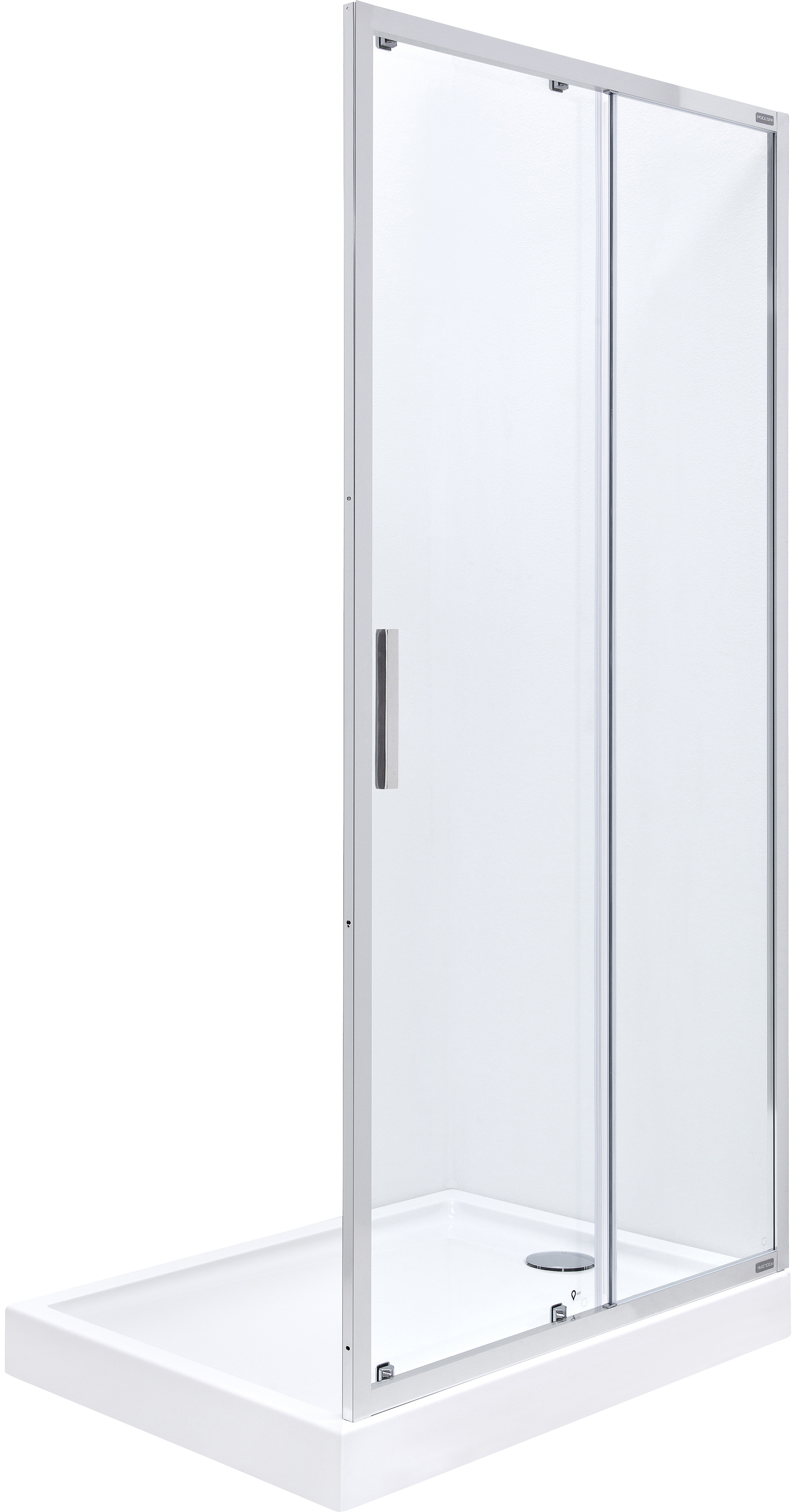 Roca Town-N porta doccia 140 cm scorrevole cromo lucida/vetro trasparente AMP2814012M