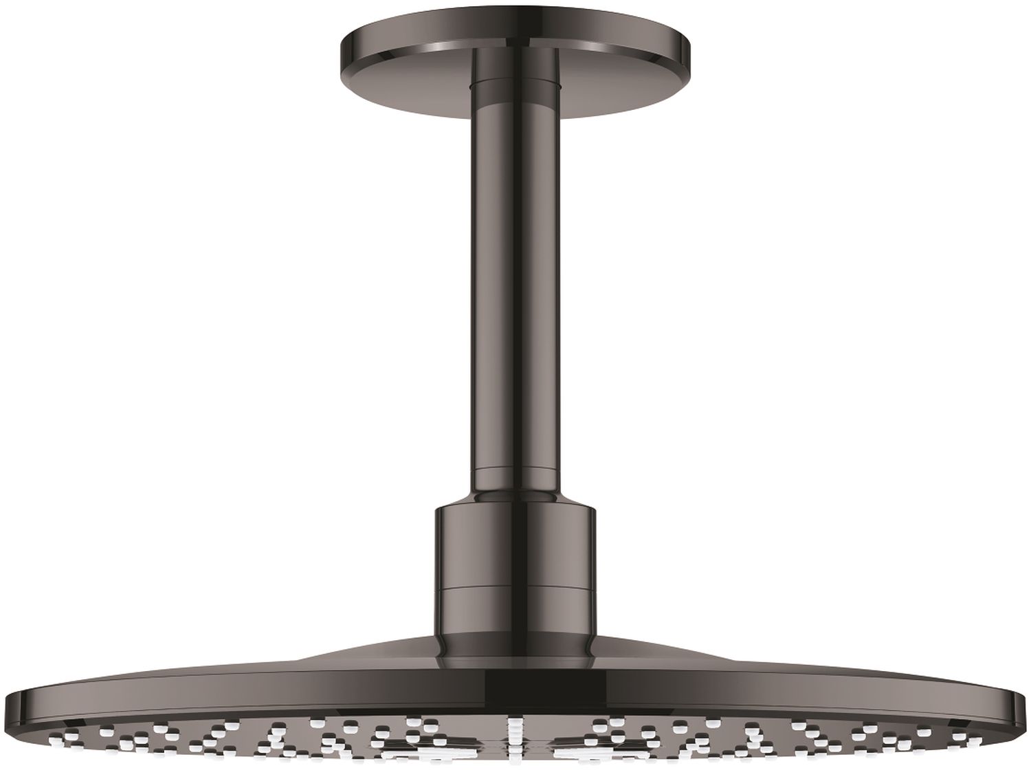 Grohe Rainshower soffione doccia con braccio 31x31 cm rotonda Hard Graphite 26477A00