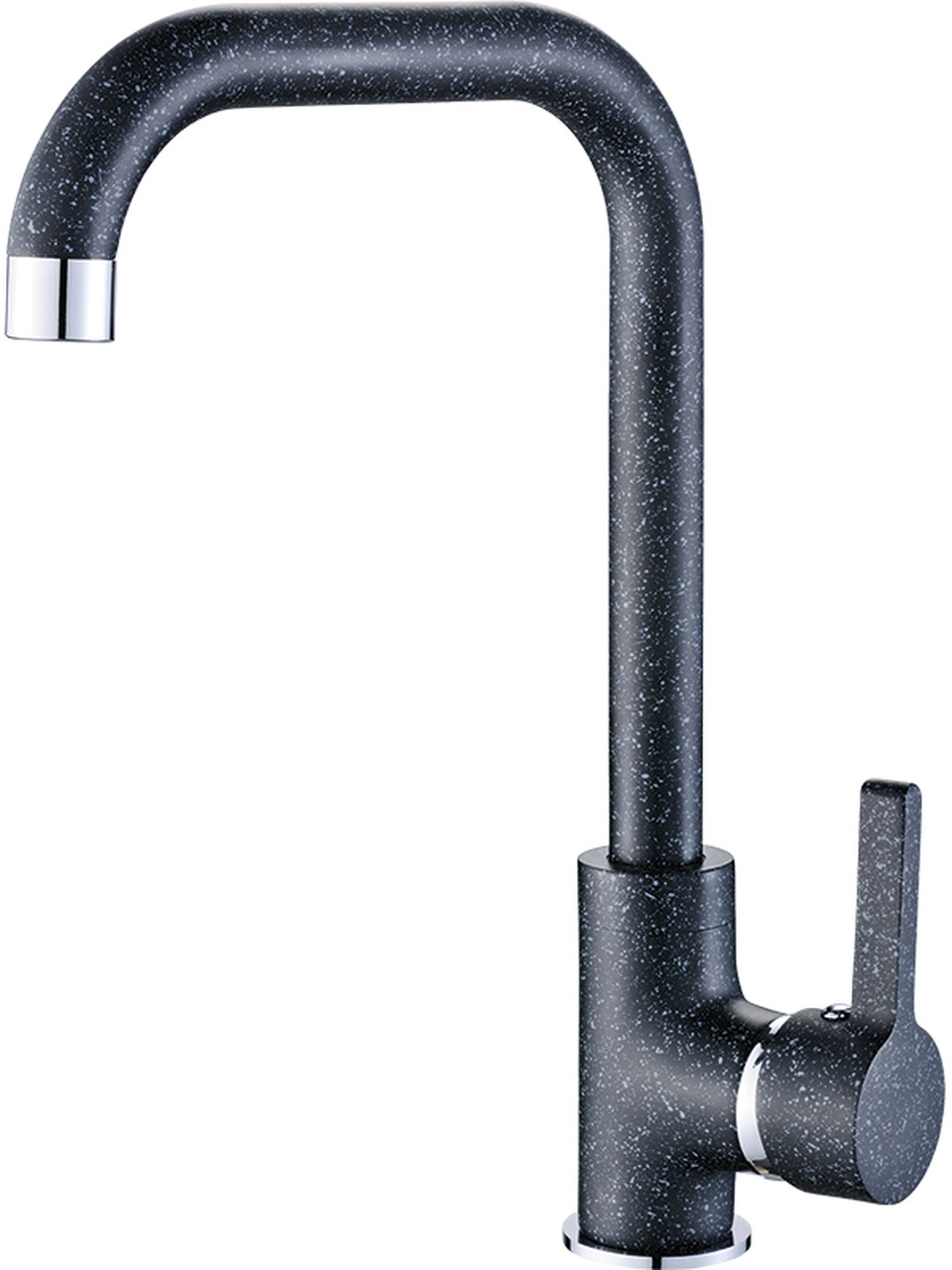 Laveo Lena rubinetto da cucina verticale nero BKU765D