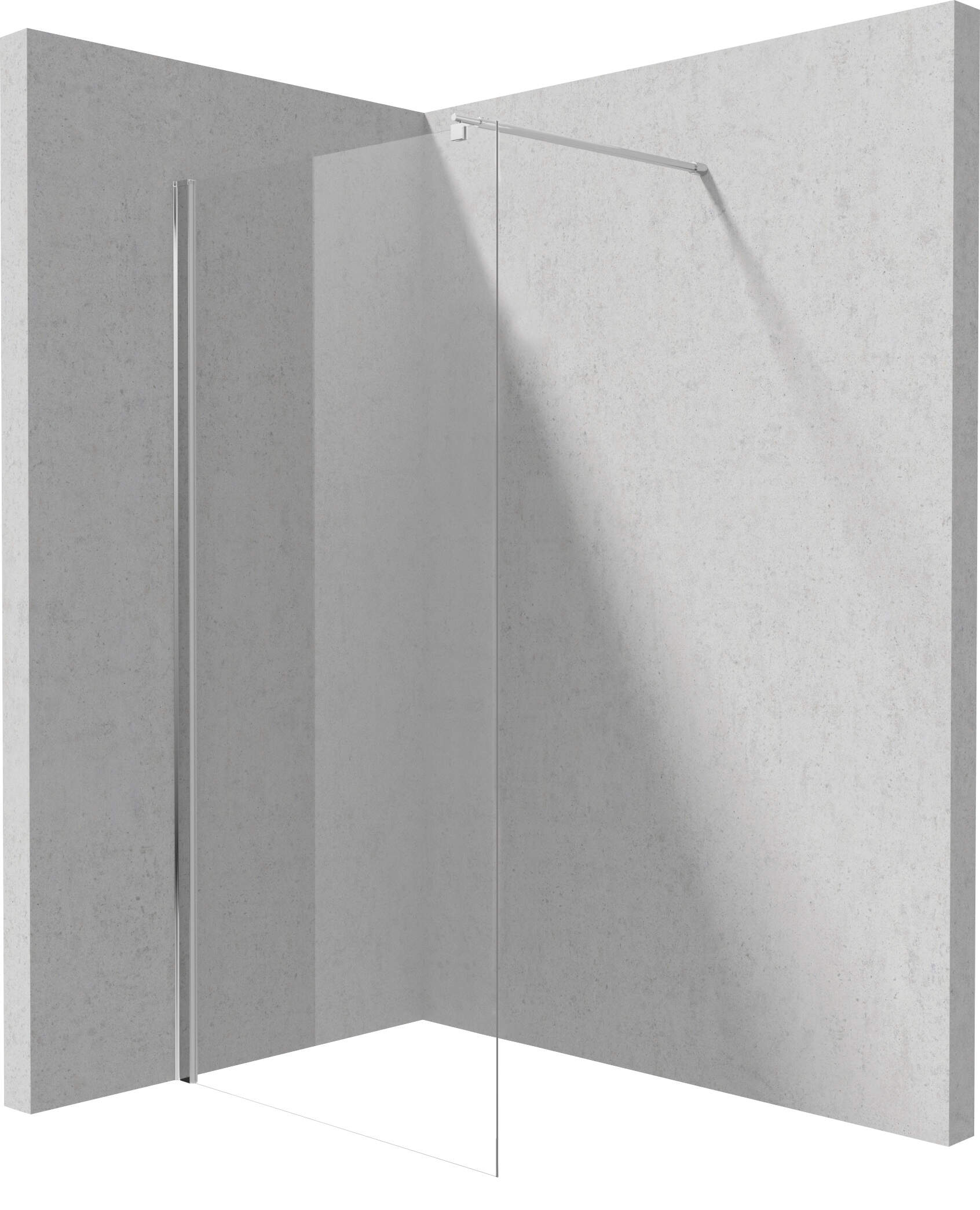 Deante Kerria Plus parete doccia walk-in 100 cm cromo lucida/vetro trasparente KTS_030P