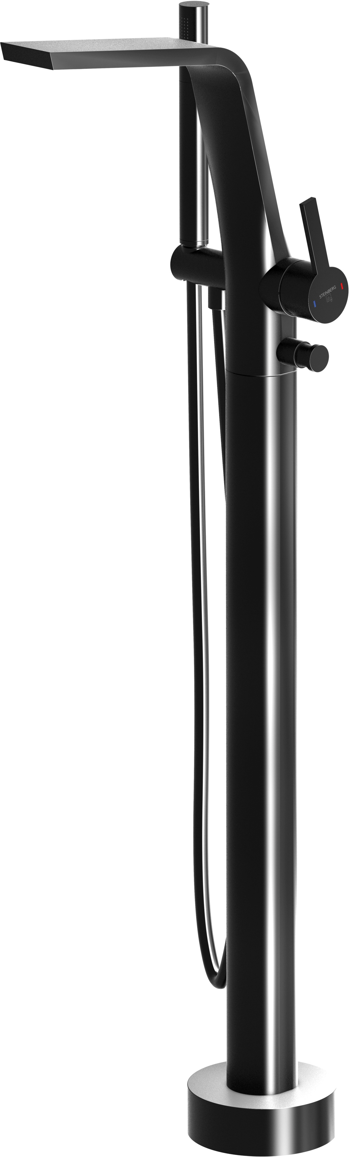 Steinberg 260 rubinetto per vasca e doccia a terra nero 2601162S