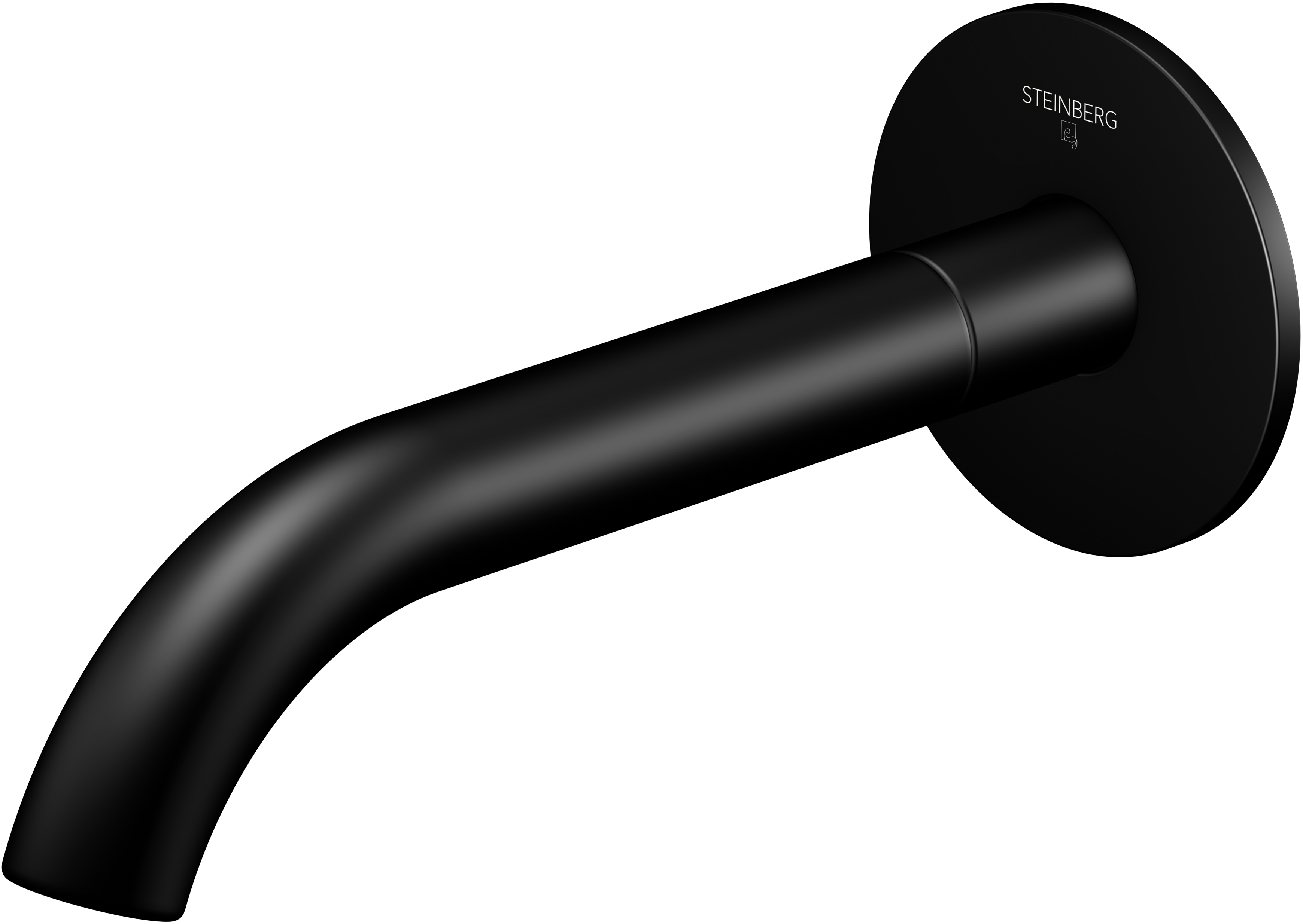 Steinberg 100 bocca di erogazione per rubinetto per vasca nero 1002310S