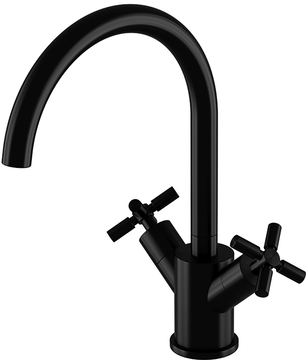 Steinberg 250 rubinetto per lavabo verticale nero 2501500S