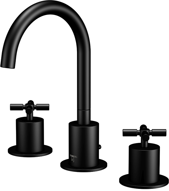 Steinberg 250 rubinetto per lavabo verticale nero 2502000S