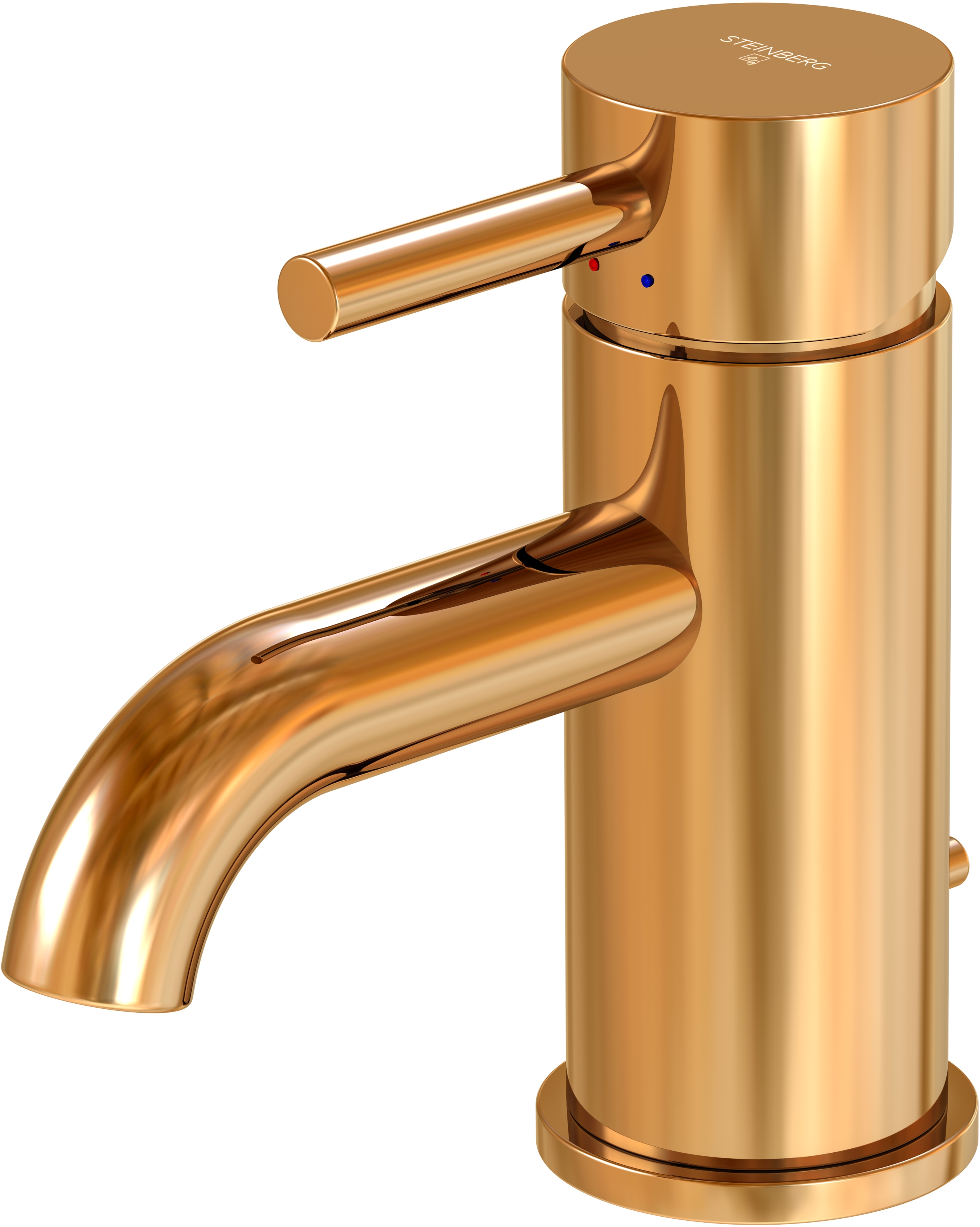 Steinberg 100 rubinetto per lavabo verticale oro 1001000RG