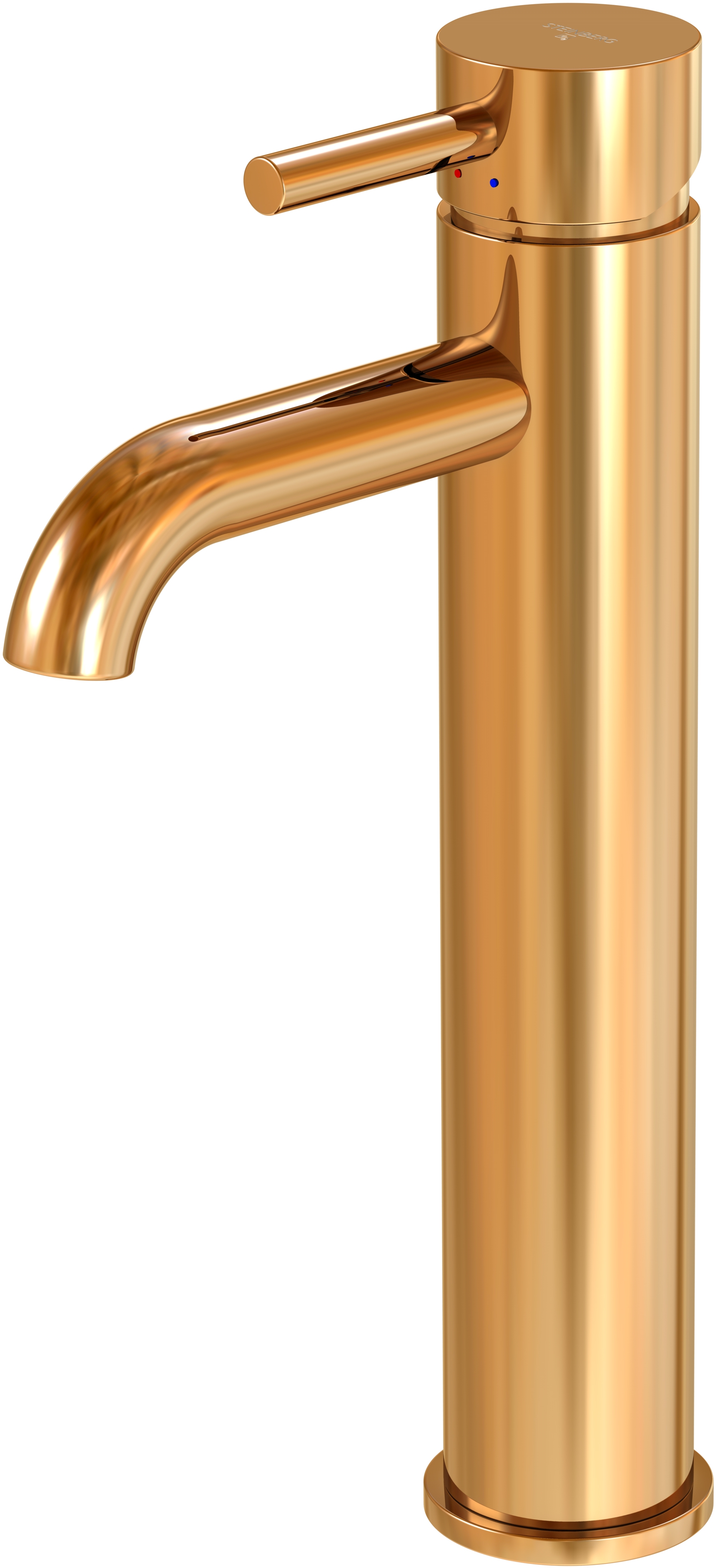 Steinberg 100 rubinetto per lavabo verticale oro 1001700RG