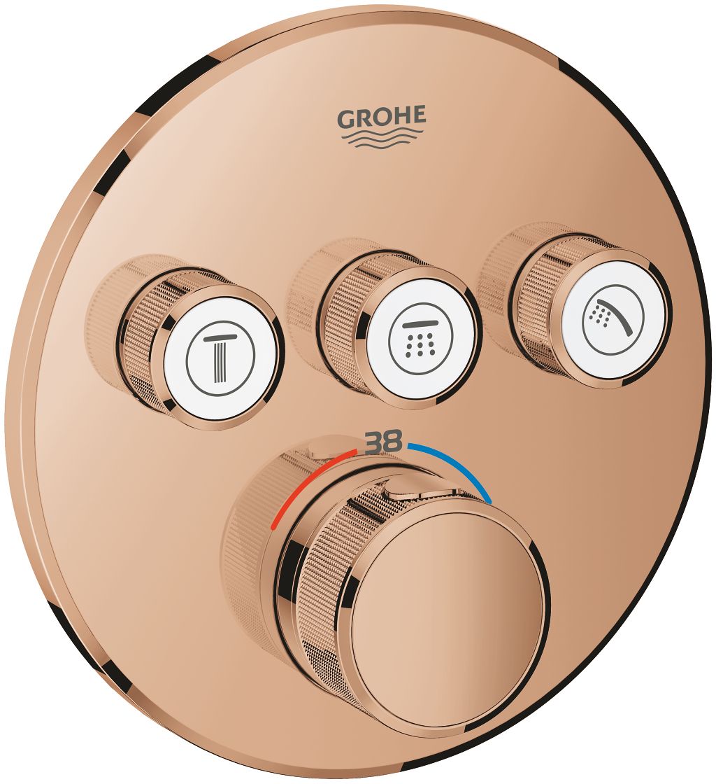 Grohe Grohtherm SmartControl rubinetto per vasca e doccia da incasso con termostato Warm Sunset 29121DA0