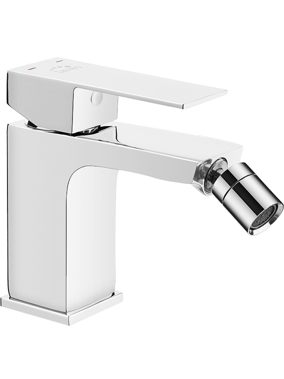 Laveo Kvadrato rubinetto per bidet verticale cromo BLQ032D
