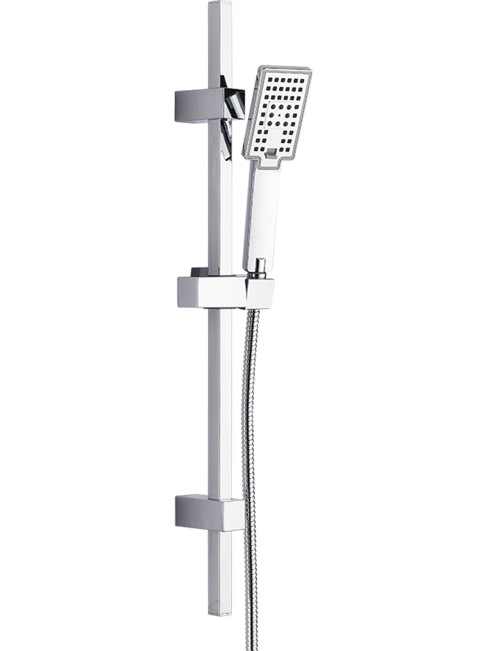 Laveo Kvadrato set doccia a parete cromo NLQ01AD