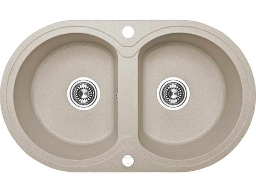 Laveo Dafne lavello in granito 78x47 cm beige SBD420T