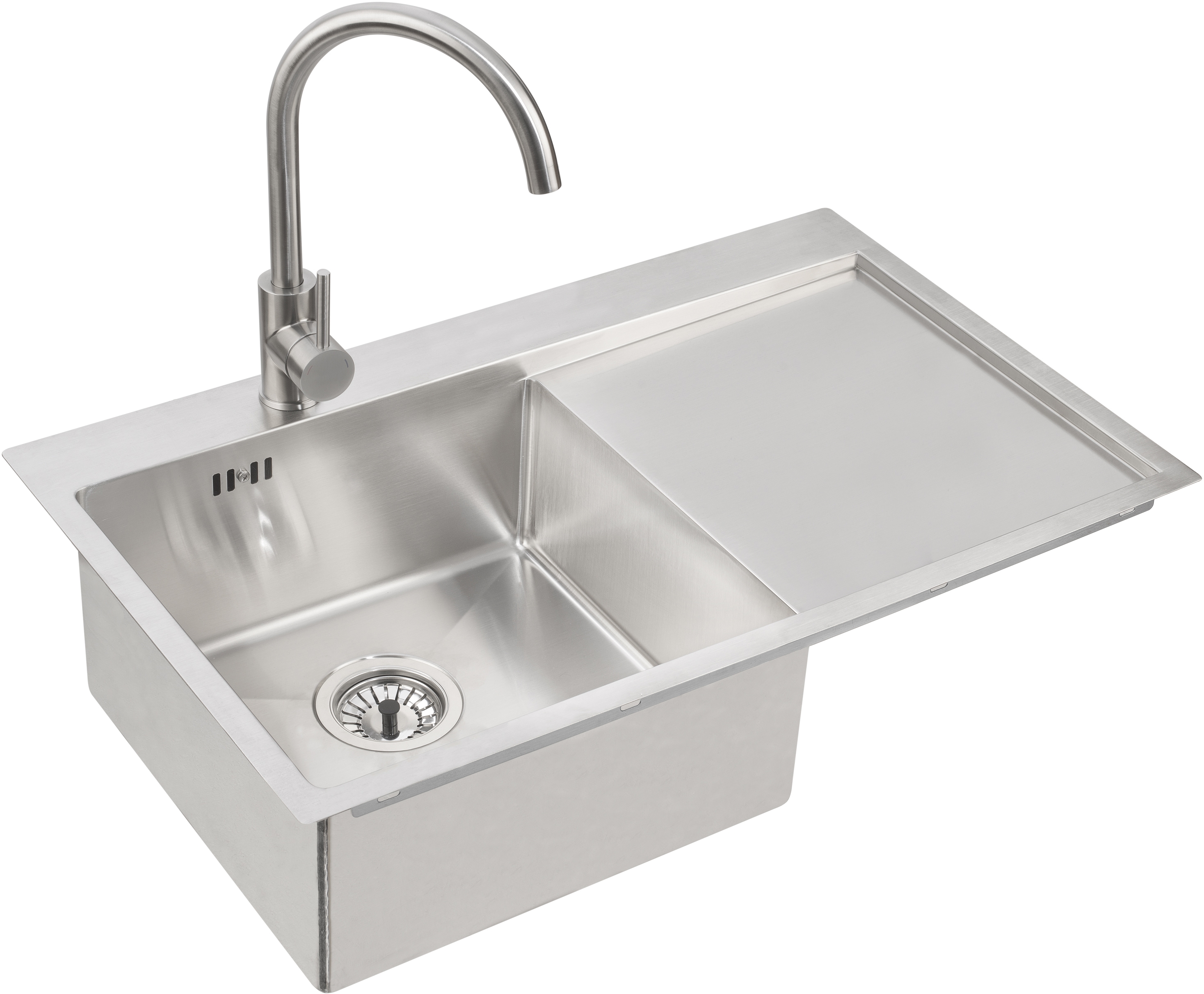 Alveus Concept lavello in acciaio 78x48 cm acciaio 1124384
