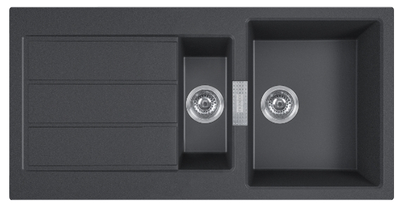 Franke Sirius 2.0 lavello tectonite 100x50 cm grigio/grafite/inox 143.0618.681