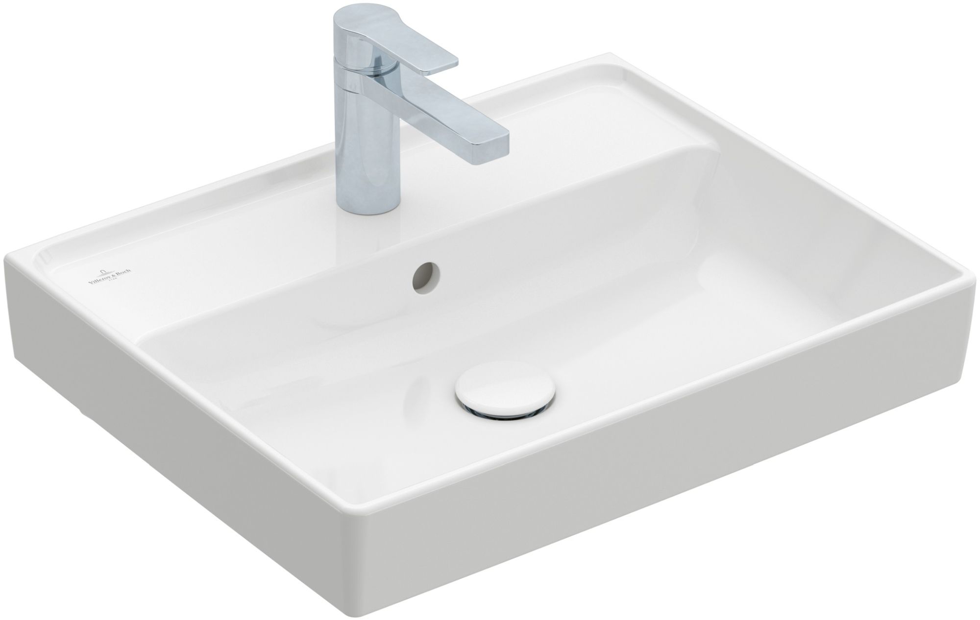 Villeroy & Boch Collaro lavabo 55x44 cm rettangolare a parete-da mobile bianco 4A3355R1