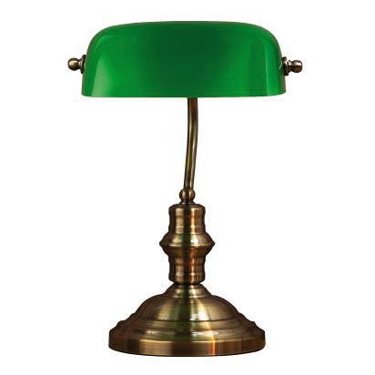 Markslöjd Bankers lampada da scrivania 1x40 W verderame-verde 105931
