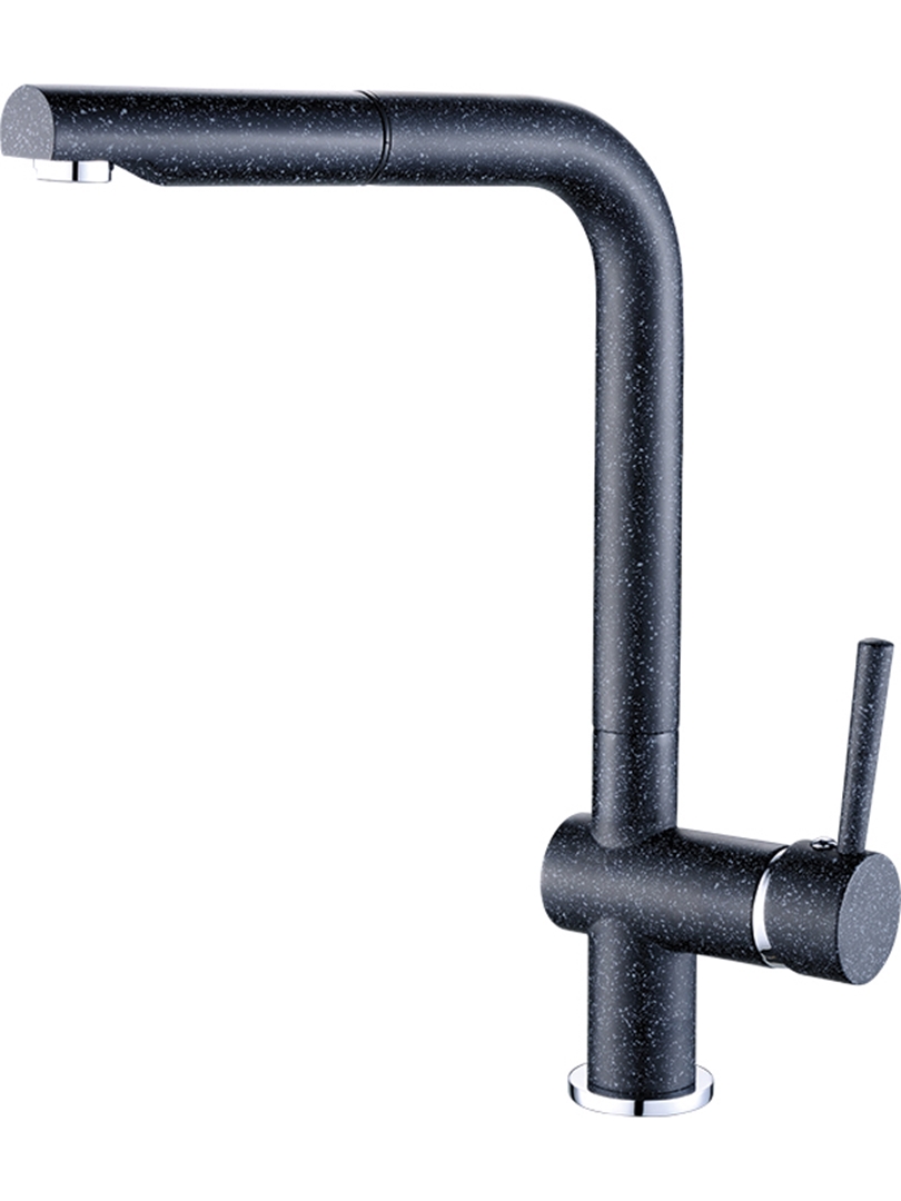 Laveo Luna rubinetto da cucina verticale nero BLZ769D