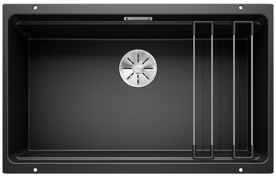 Blanco Etagon 700-U lavello in granito 73x46 cm nero 525891