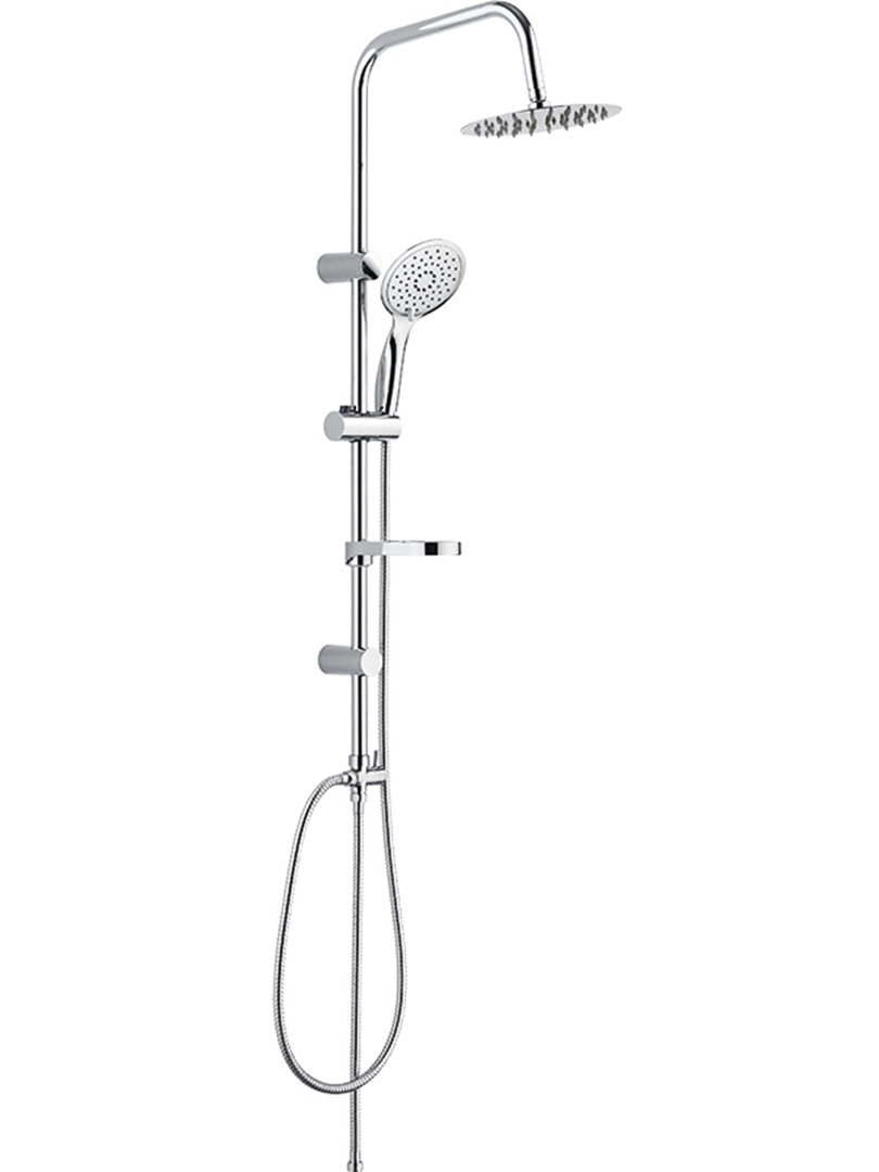 Laveo Fino set doccia a parete con soffione cromo PL220OX