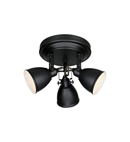 Markslöjd Fjällbacka lampada da soffitto 3x40 W nero 105815