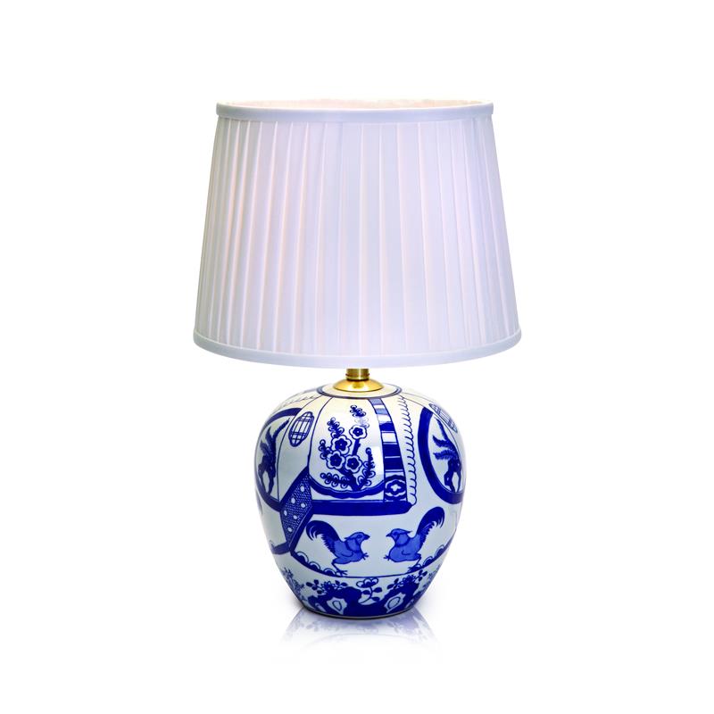 Markslöjd Göteborg lampada da tavolo 1x60 W bianco-blu 105000