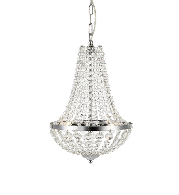 Markslöjd Gränsö lampada sospesa 2x20 W cromo-trasparente 107550