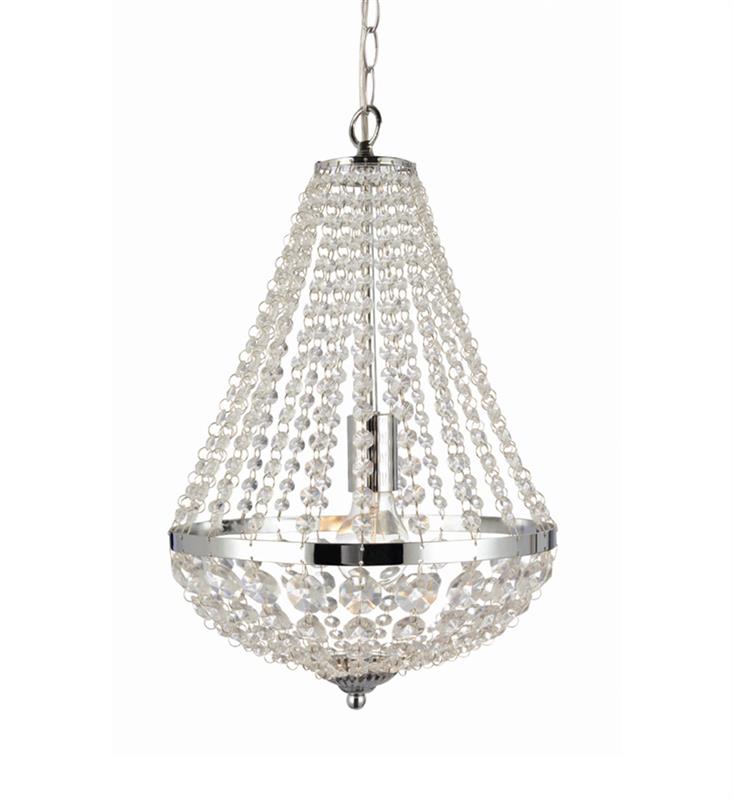 Markslöjd Gränsö lampada sospesa 1x60 W cromo-trasparente 104889