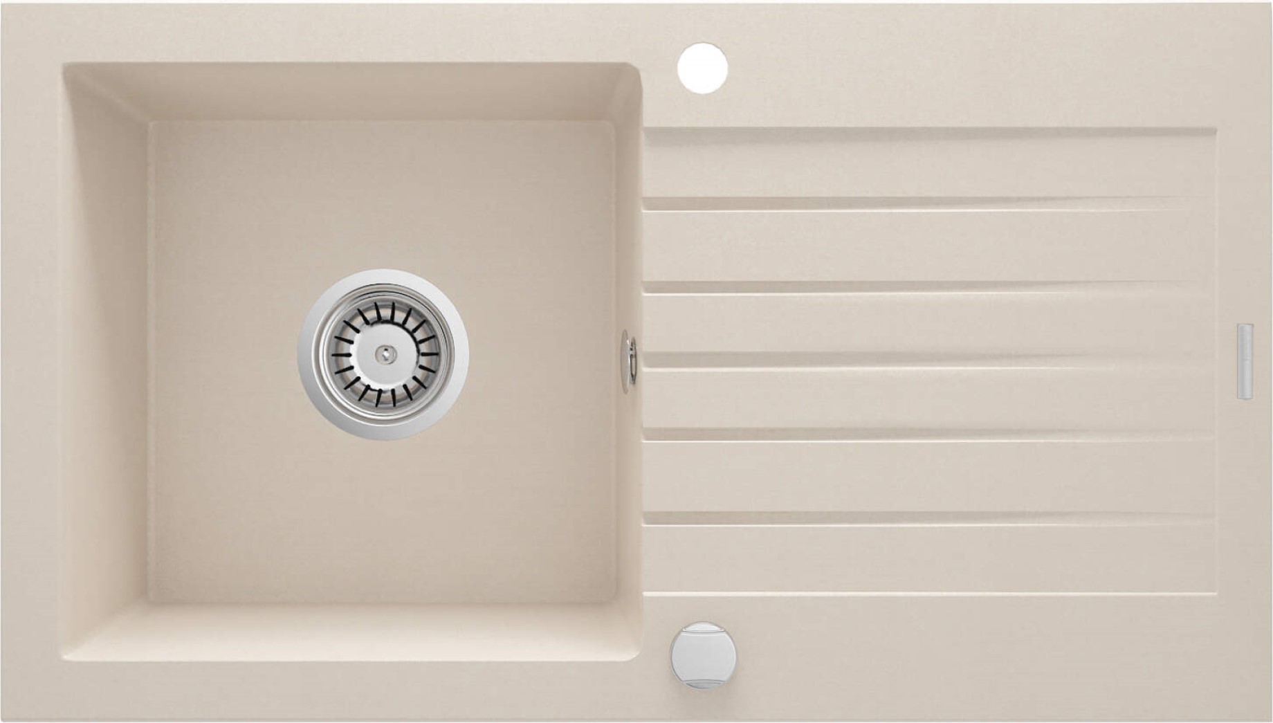 Deante Zorba lavello in granito 76x44 cm beige ZQZ_5113