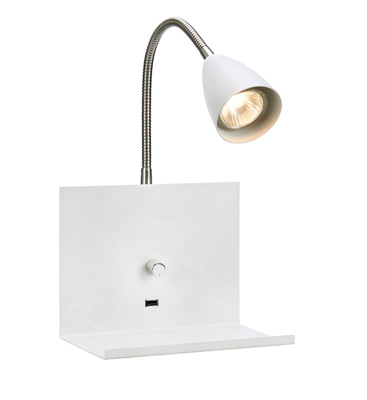 Markslöjd Logi lampada da parete 1x7 W bianco 107140