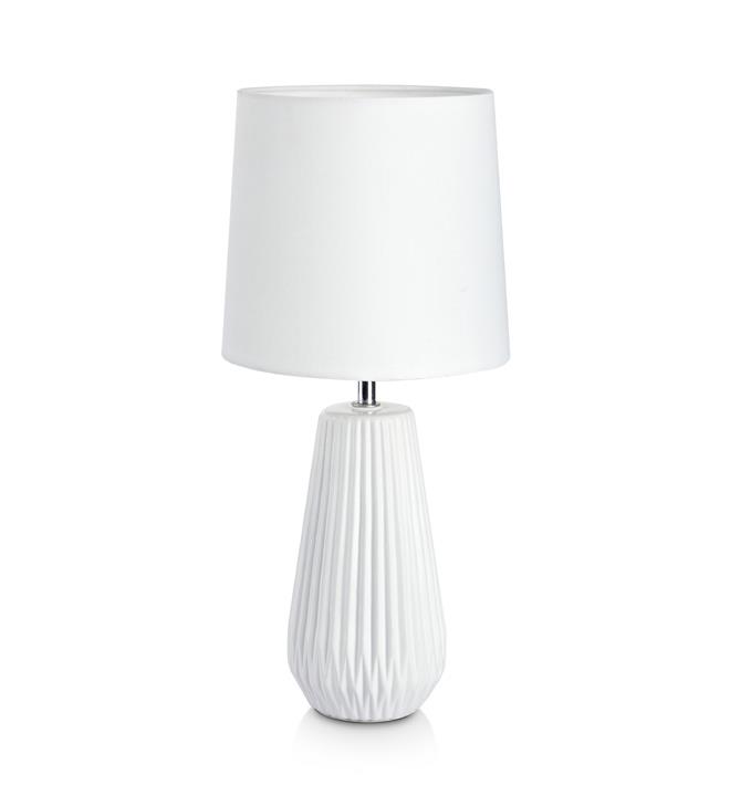 Markslöjd Nicci lampada da tavolo 1x40 W bianco 106623