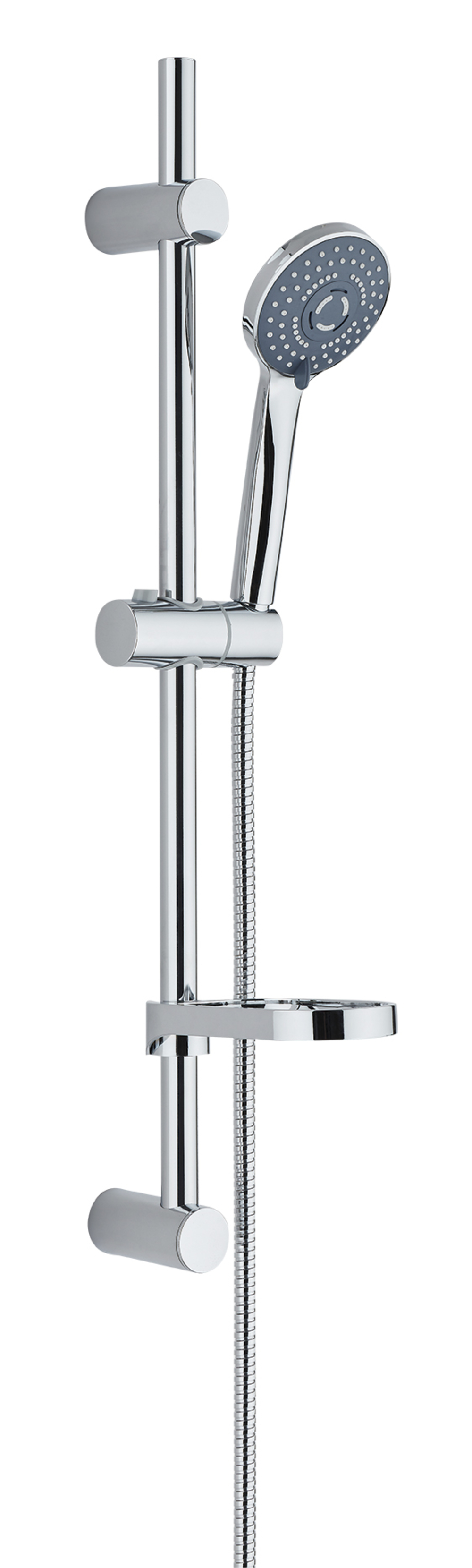 Laveo Caris set doccia a parete cromo NLC01A1