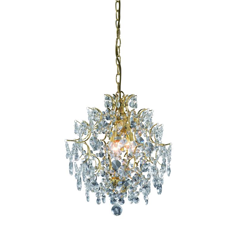 Markslöjd Rosendal lampada sospesa 3x40 W trasparente-oro 100524