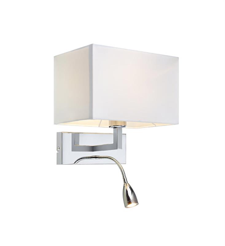 Markslöjd Savoy lampada da parete 2x60 W bianco-cromo 106307