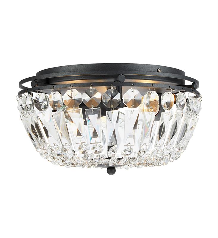 Markslöjd Vasa lampada da soffitto 3x40 W nero-trasparente 107587