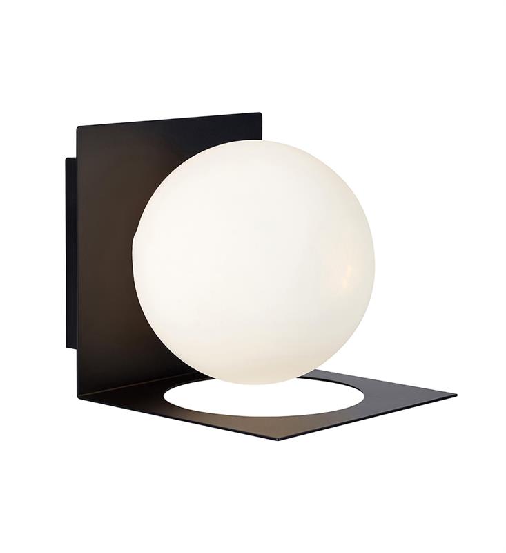 Markslöjd Zenit lampada da parete 1x18 W bianco-nero 107495
