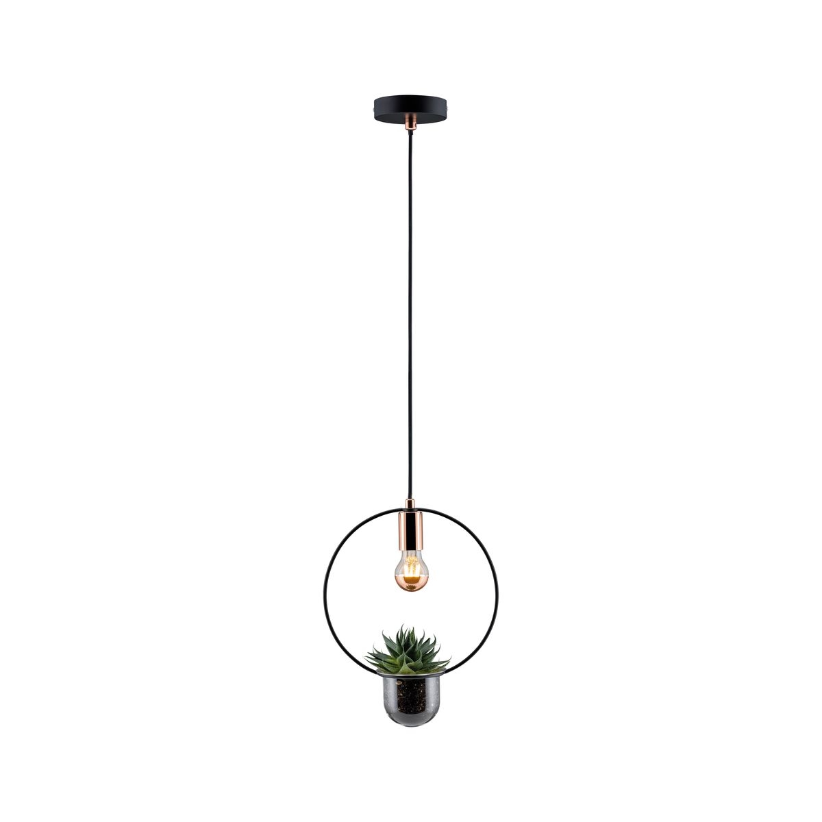 Paulmann Neordic lampada sospesa 1x20 W nero-rame 79748