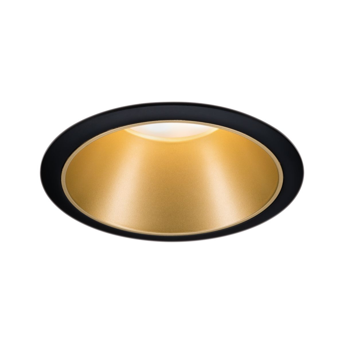 Paulmann Cole Coin lampada da incasso 1x6.5 W nero-oro 93403