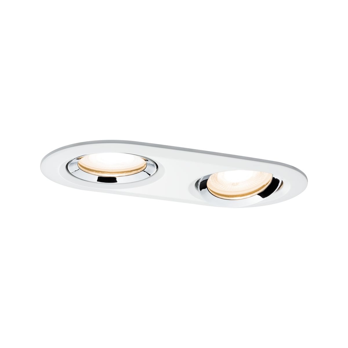 Paulmann Nova lampada da incasso 2x7 W bianco-cromo 92901