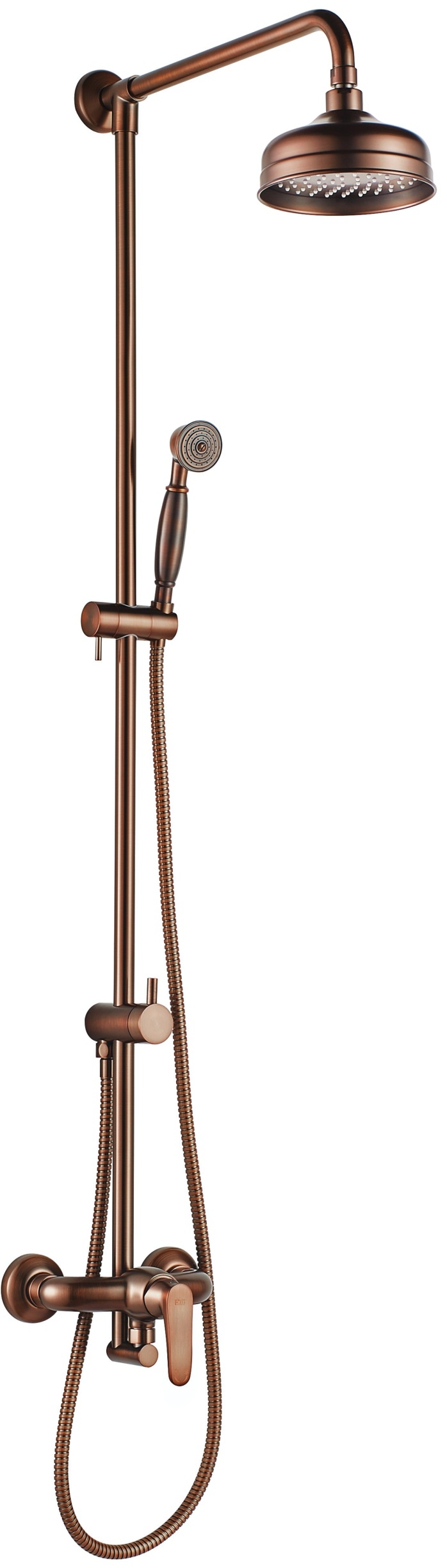 Omnires Art Deco set doccia a parete rame AD5144ORB