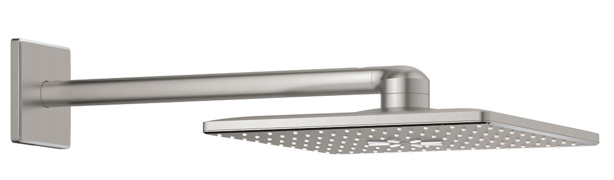 Grohe Rainshower soffione doccia 31x31 cm quadrata SuperSteel 26479DC0