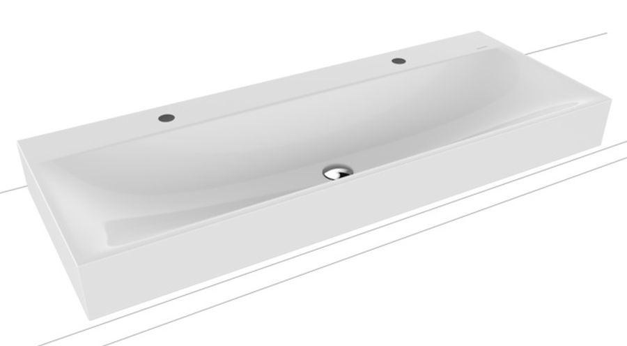Kaldewei Silenio lavabo 120x46 cm rettangolare da appoggio bianco 906406363001