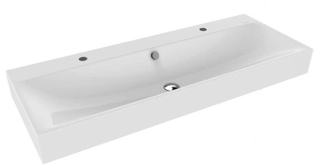 Kaldewei Silenio lavabo 120x46 cm rettangolare a parete bianco 904506043001