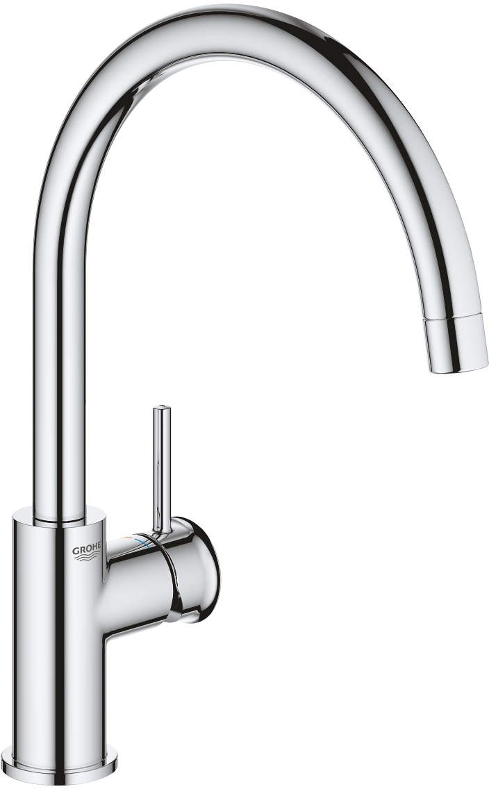 Grohe Bau rubinetto da cucina verticale StarLight Chrome 31535001